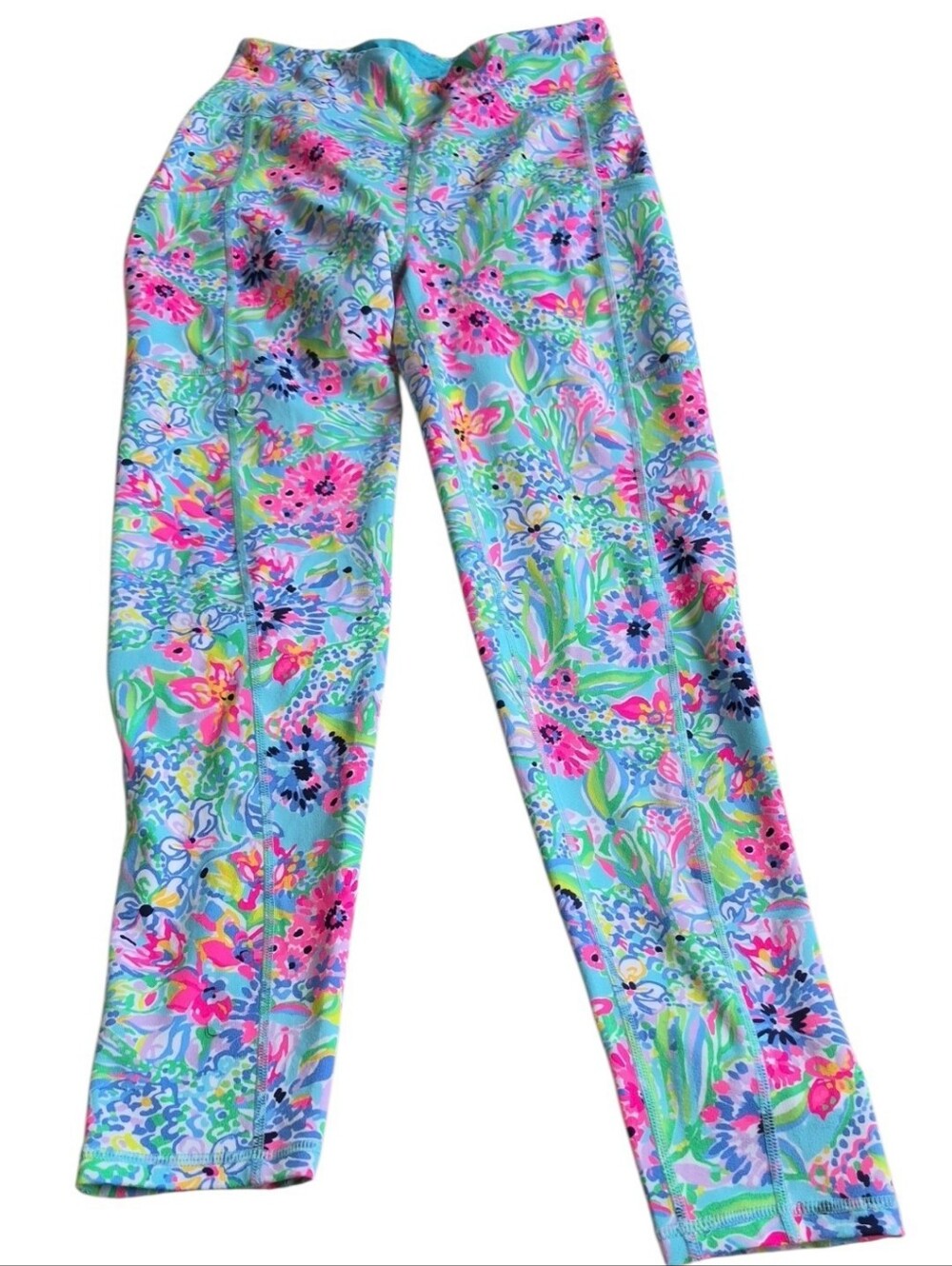 Lilly Pulitzer Luxletic Weekender High Rise Leggings Alligator Isle Medium